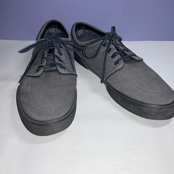 Polo Ralph Lauren Faxon low top sneakers walking shoes Sz 10.5D grey - Picture 1 of 7